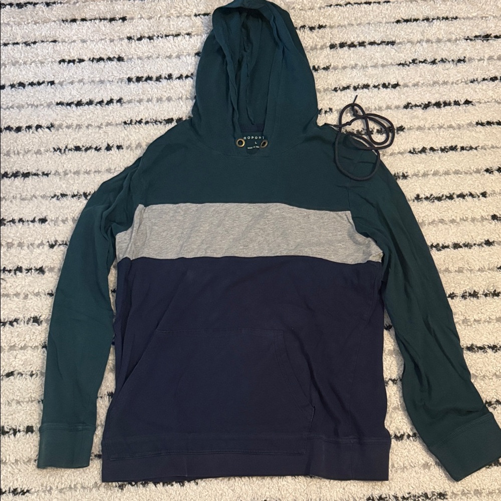 Aeropostale Green, Gray, and Navy Sweater